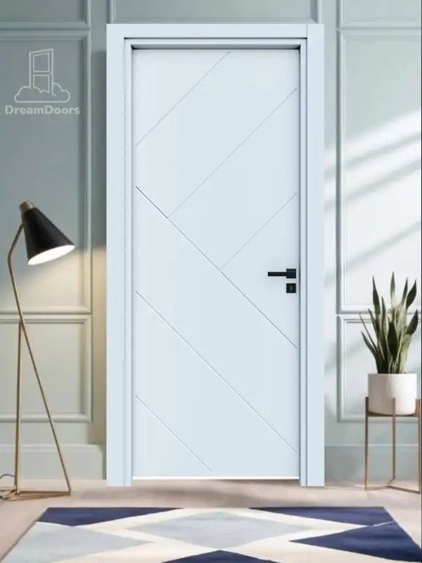 бяла интериорна врата
